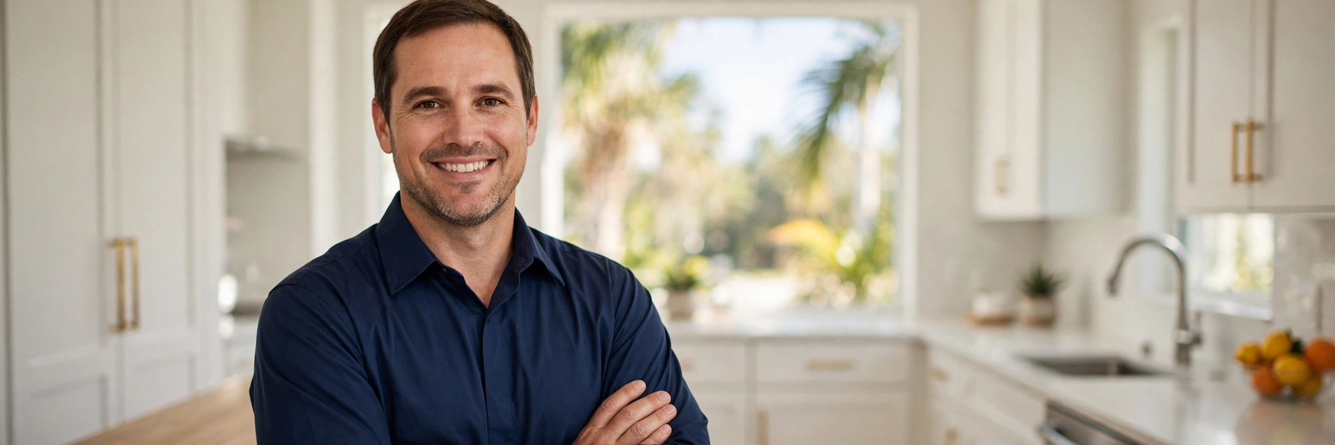 Professional plumber in Vero Beach, Florida ready for a service call