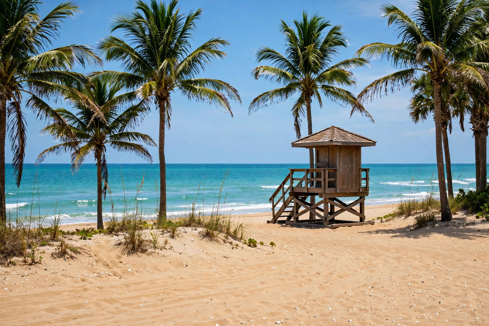 Beautiful beach in Vero Beach, Florida